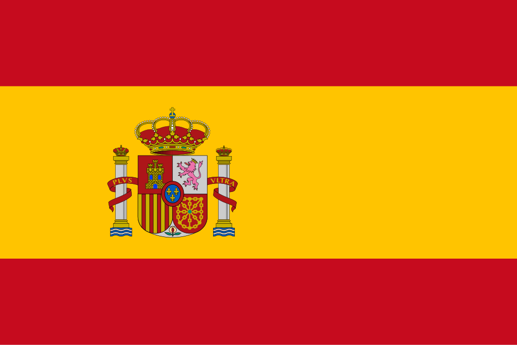 Flag of Spain, the country offering tax incentives for wealthy individuals.