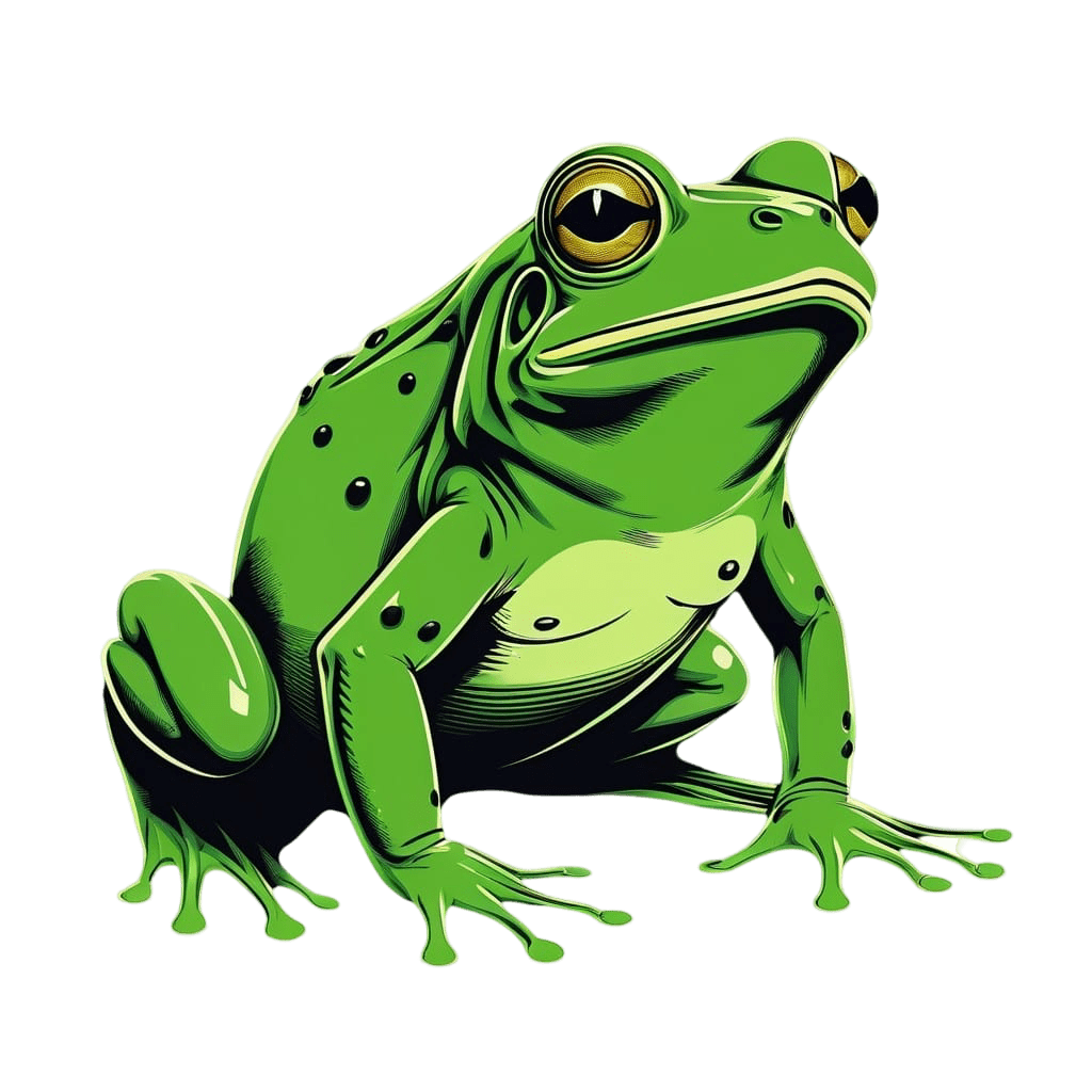 Frog resting, thinking of whistleblowing.