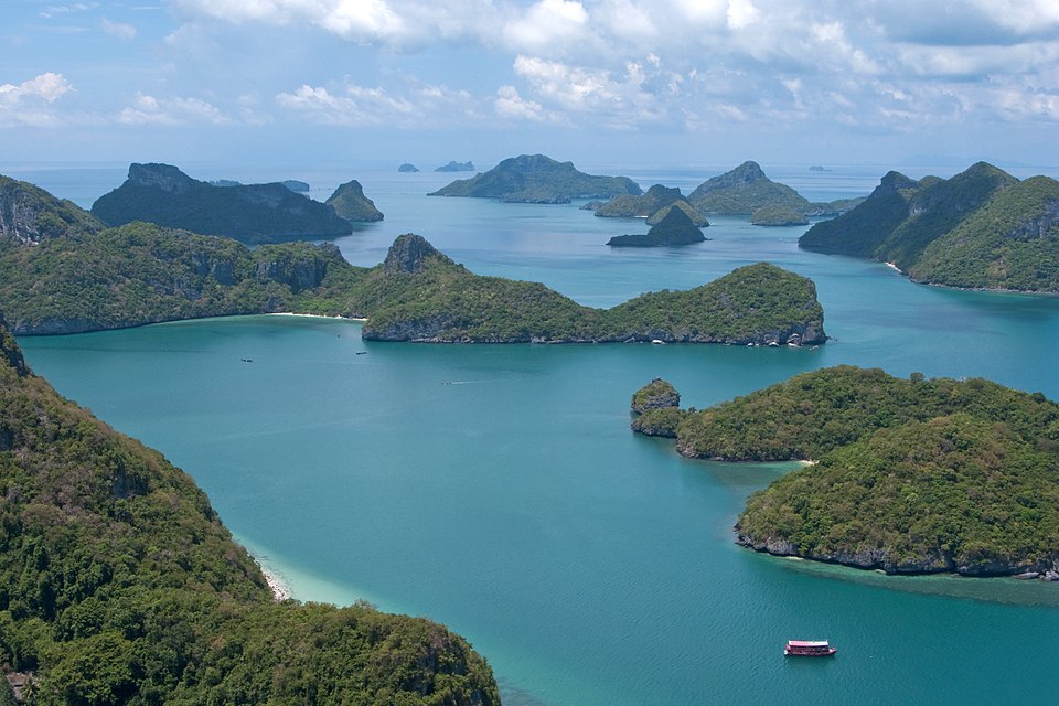 Mu Ko Ang Thong National Park, Thailand, pictured in 2009. Featured in The White Lotus Season 3. Backdrop for the story driven by inheritance, succession, and death.