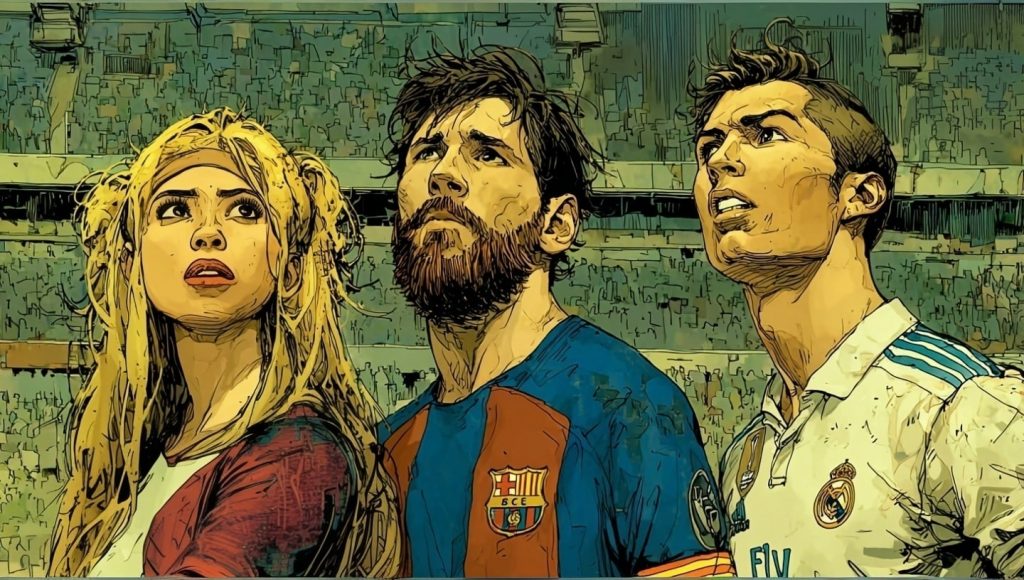 Shakira Lionel Messi and Cristiano Ronaldo, who benefited from the tax incentives in Spain.
