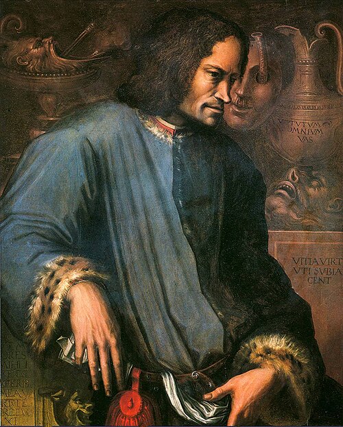 Giorgio Vasari’s 1534 portrait of Lorenzo de’ Medici, known as “Lorenzo the Magnificent”. Celebrates the Florentine banker and statesman who helped shape Renaissance Florence, and accelerated the fall of the Medici Bank.