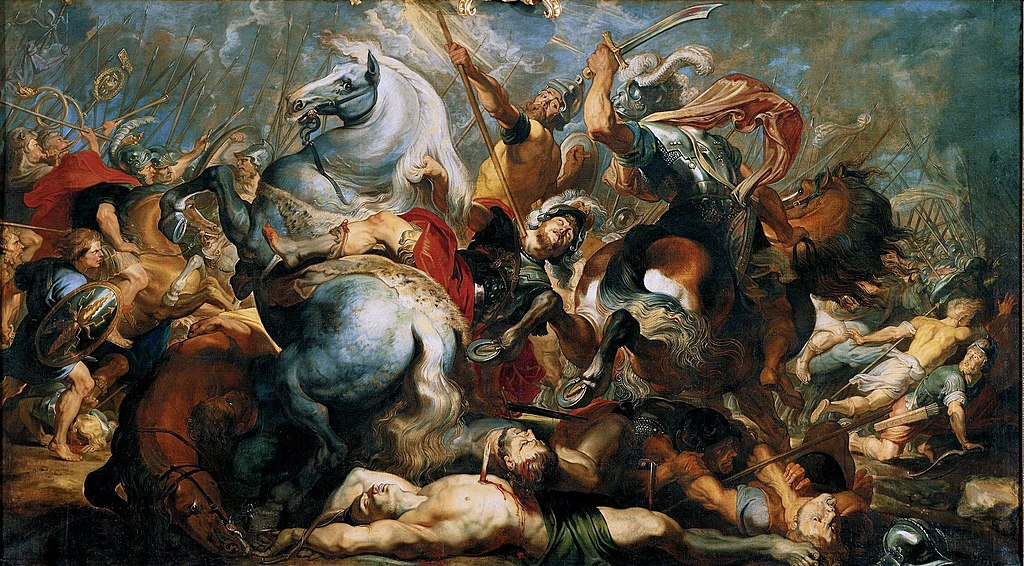 Peter Paul Rubens painting “Death of Decius Mus,” part of the Liechtenstein Princely art collection. Symbol of hidden wealth.